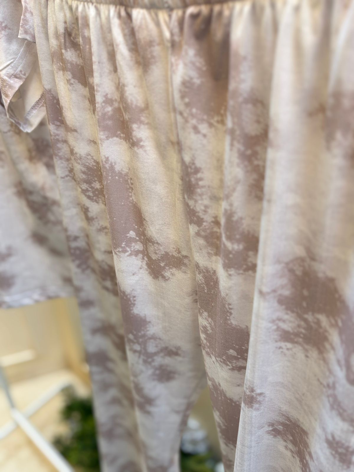 Beige Tiedye Set