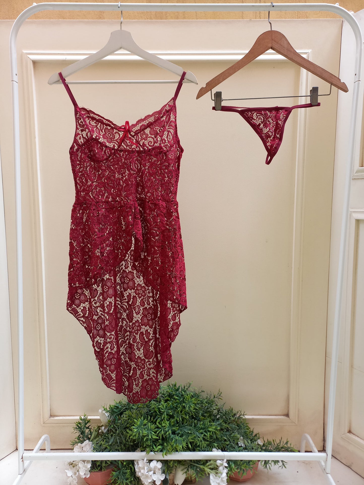 Burgundy Blaze Lingerie