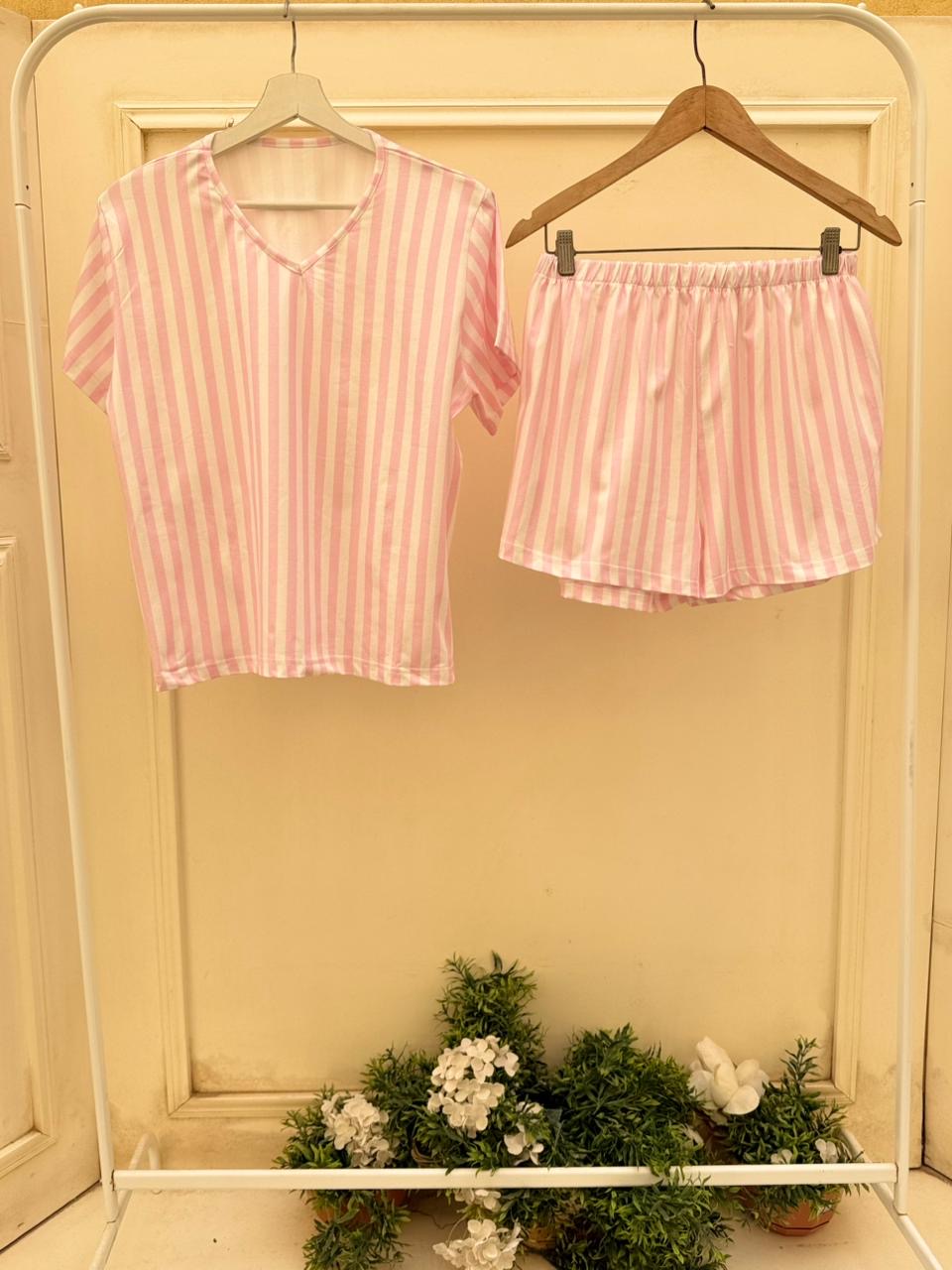 Stripes Serenity Shorts Set