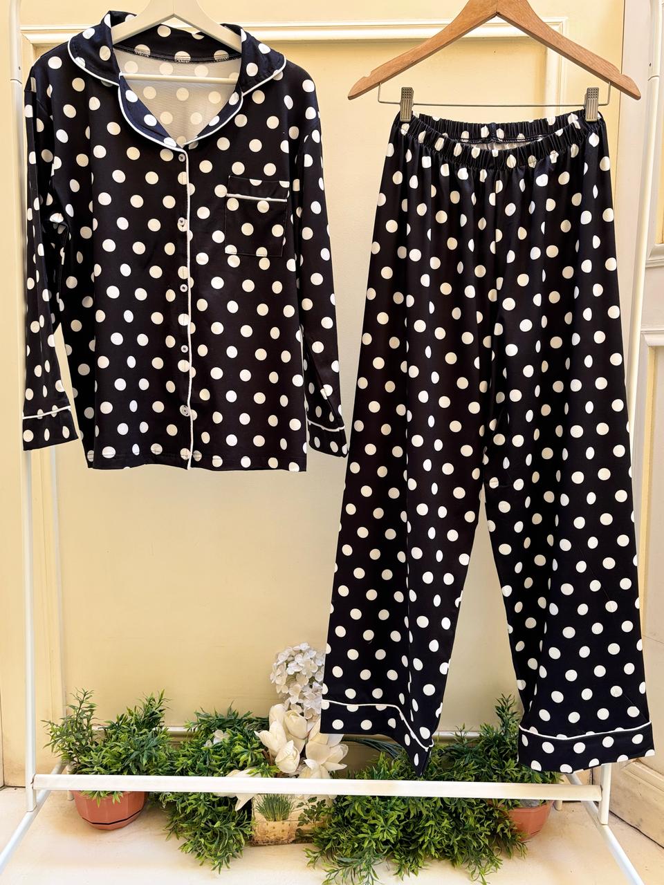 Black Polka Set