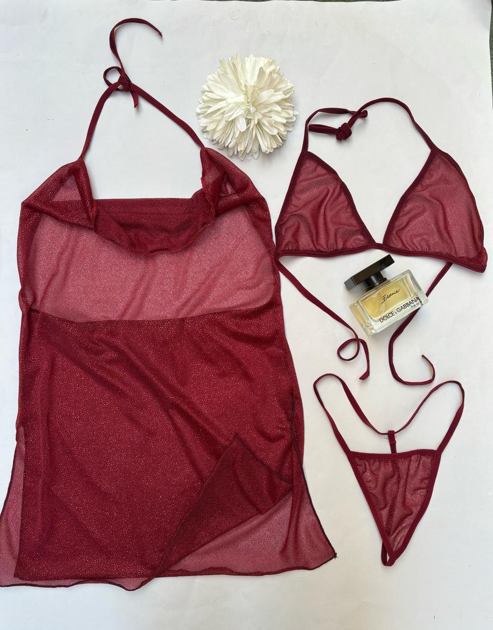 The Burgundy Lingerie