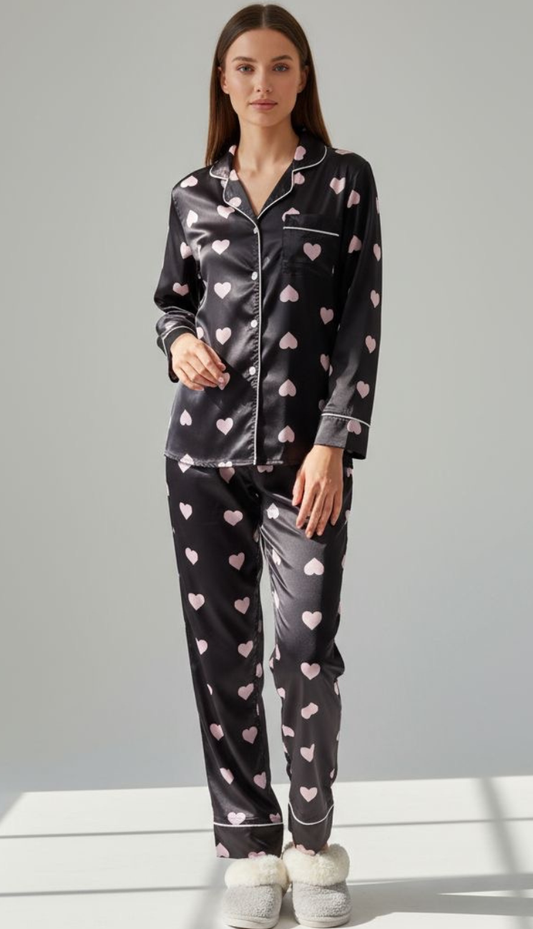 Amour de Nuit Buttoned Set