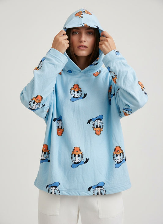 Baby Blue Donald Duck Hoodie
