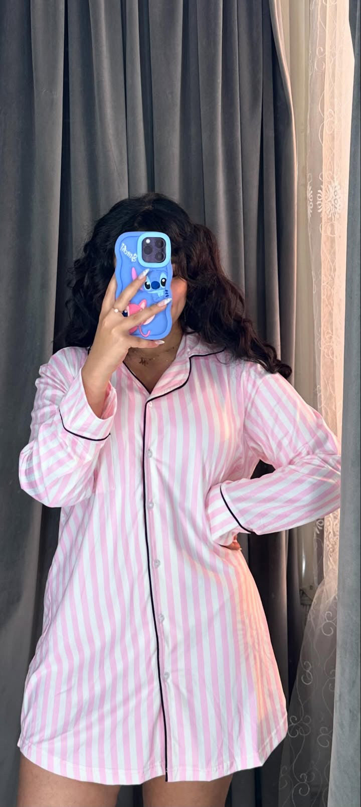 Pink Stipes Nightshirt