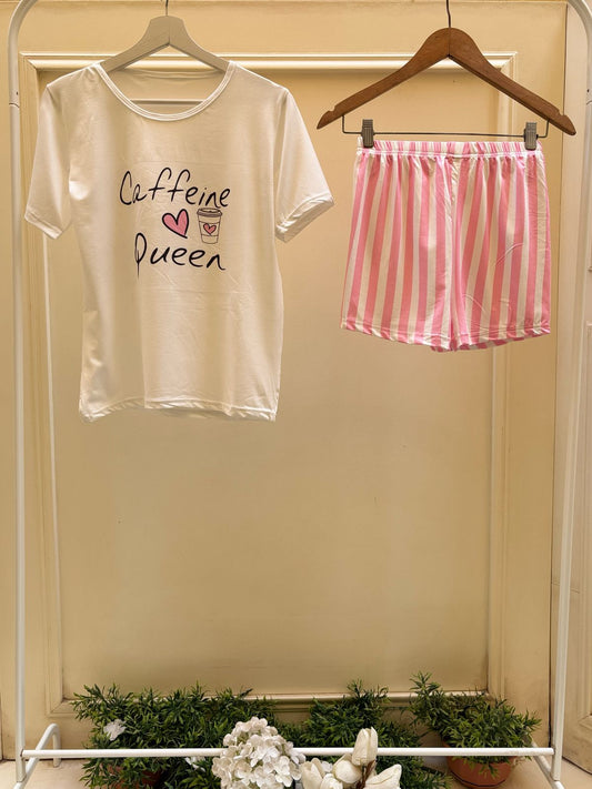 Caffeine Queen Shorts Set