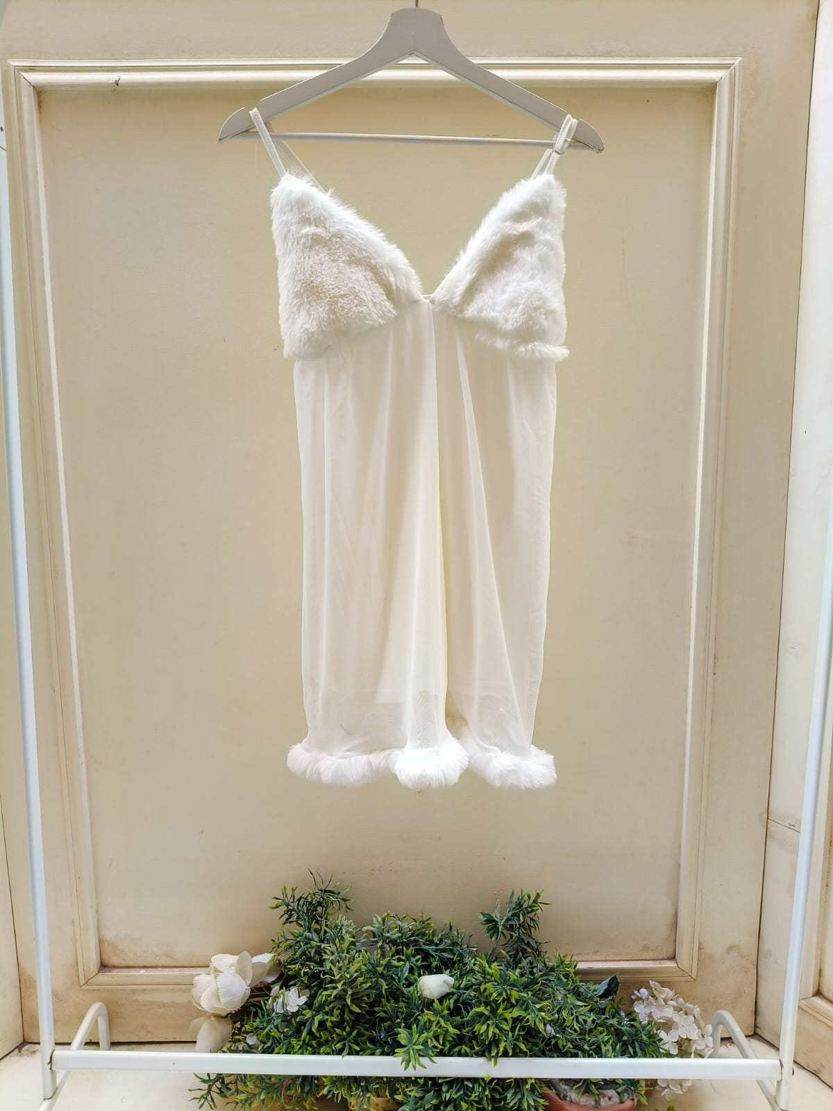 White Amour Babydoll