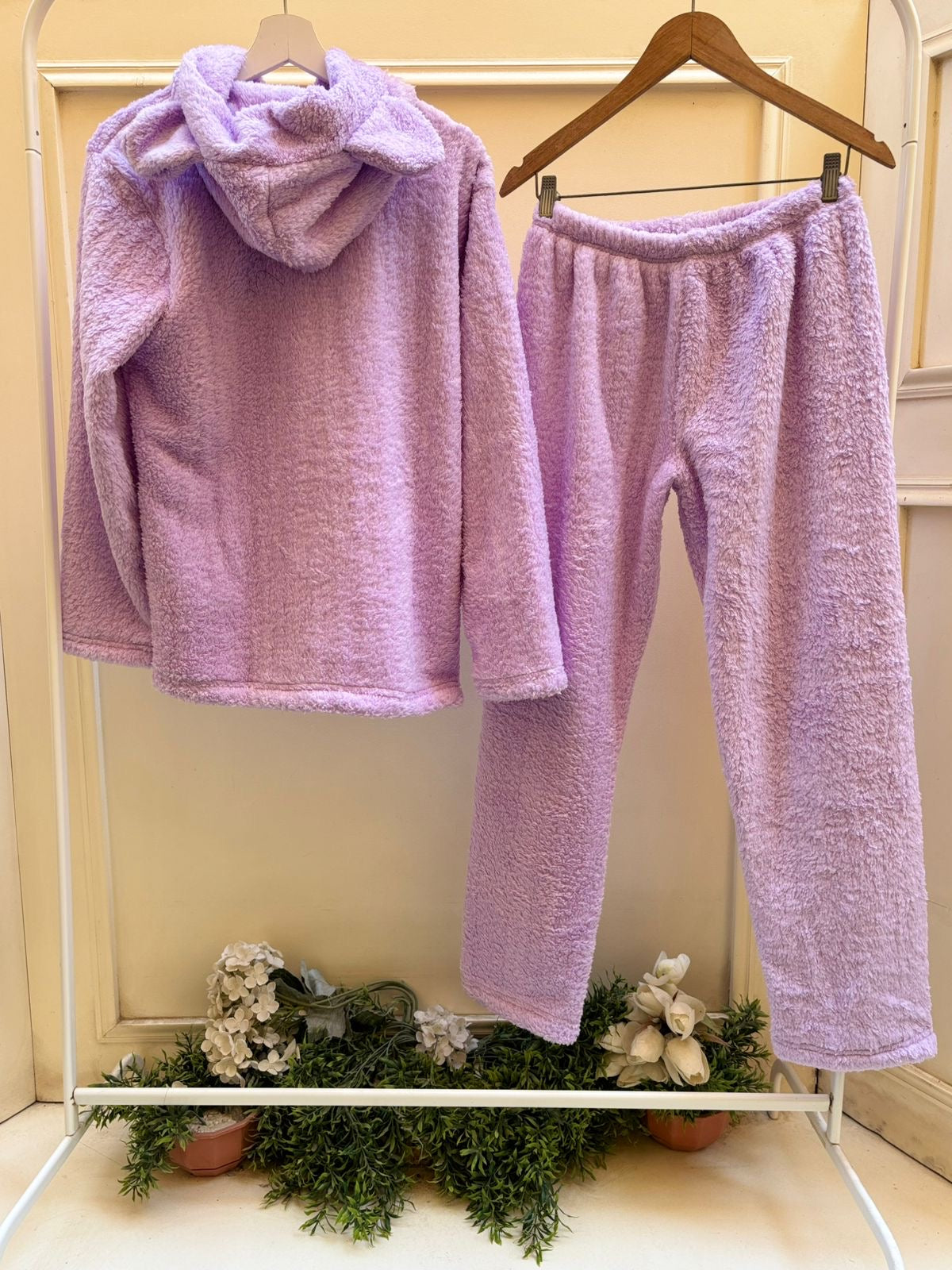 Lilac Fur Hooded Ser