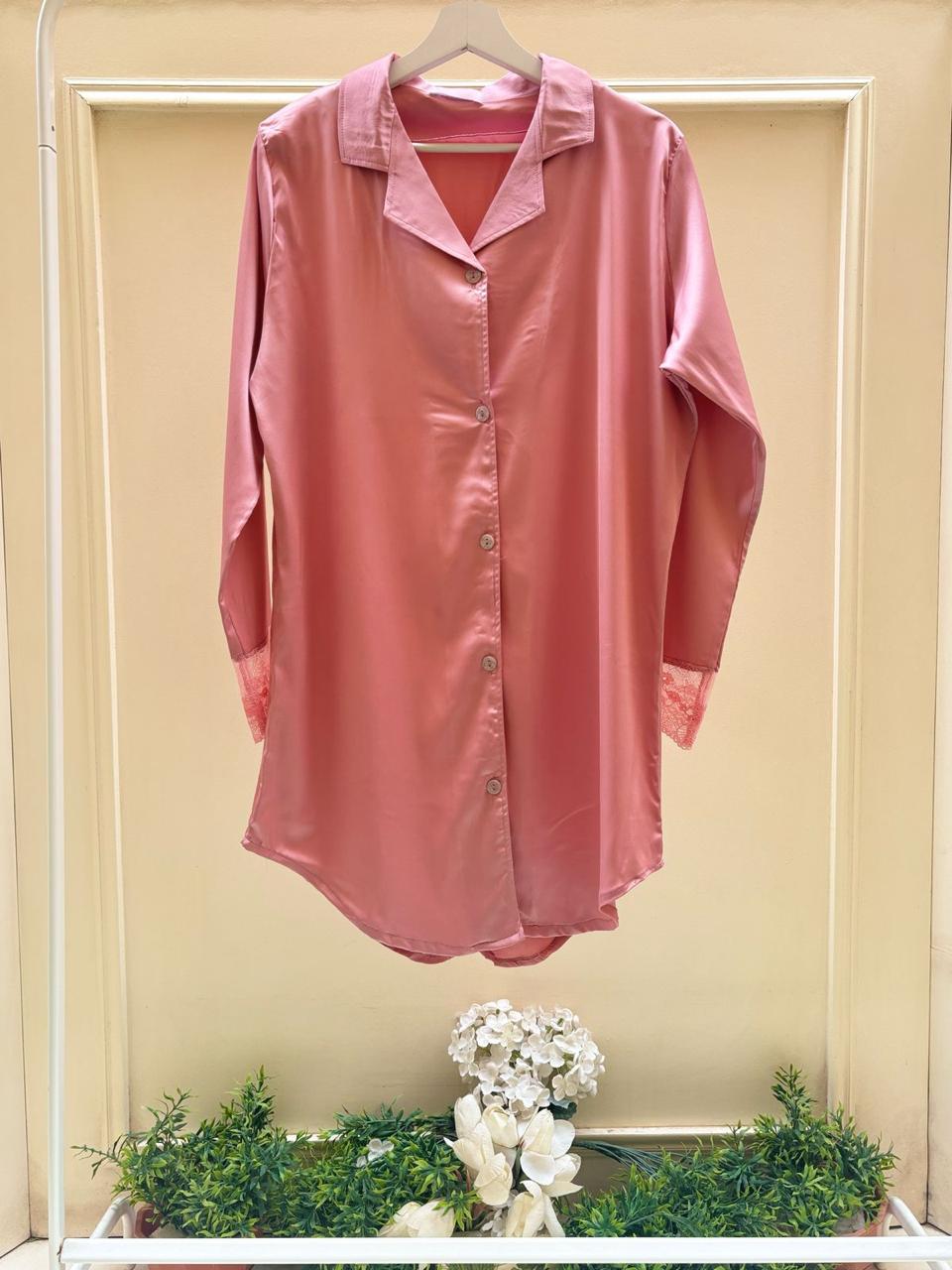 Cashmere Satin Nightshirt