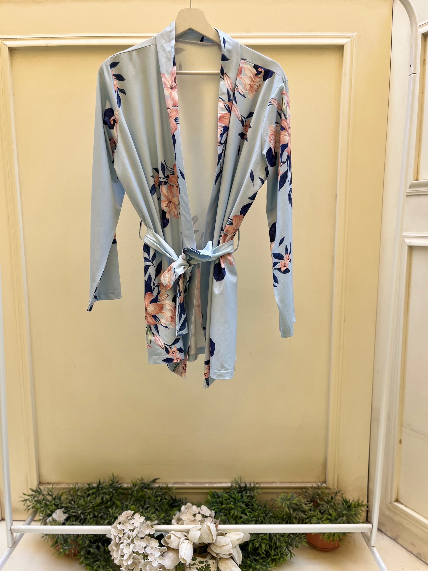 Baby Blue Flower Robe