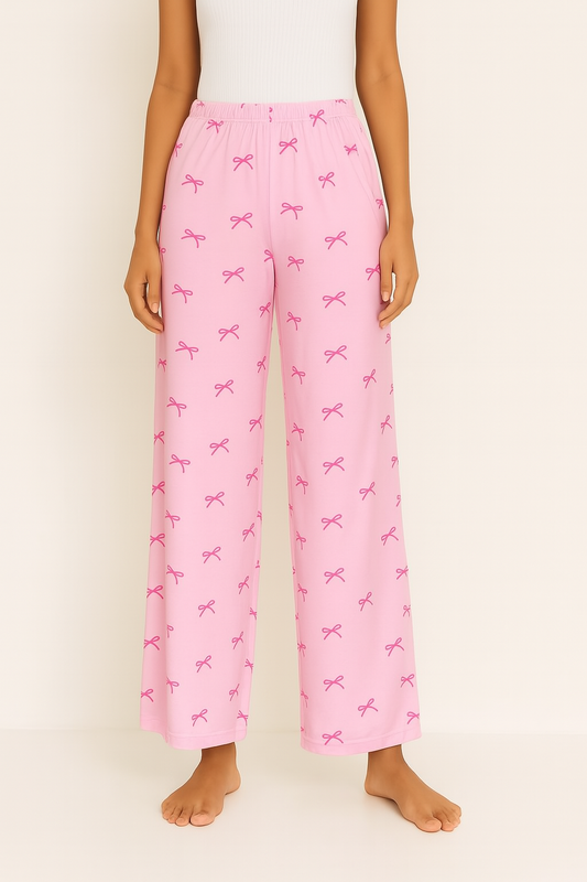 Pink Bow Pants