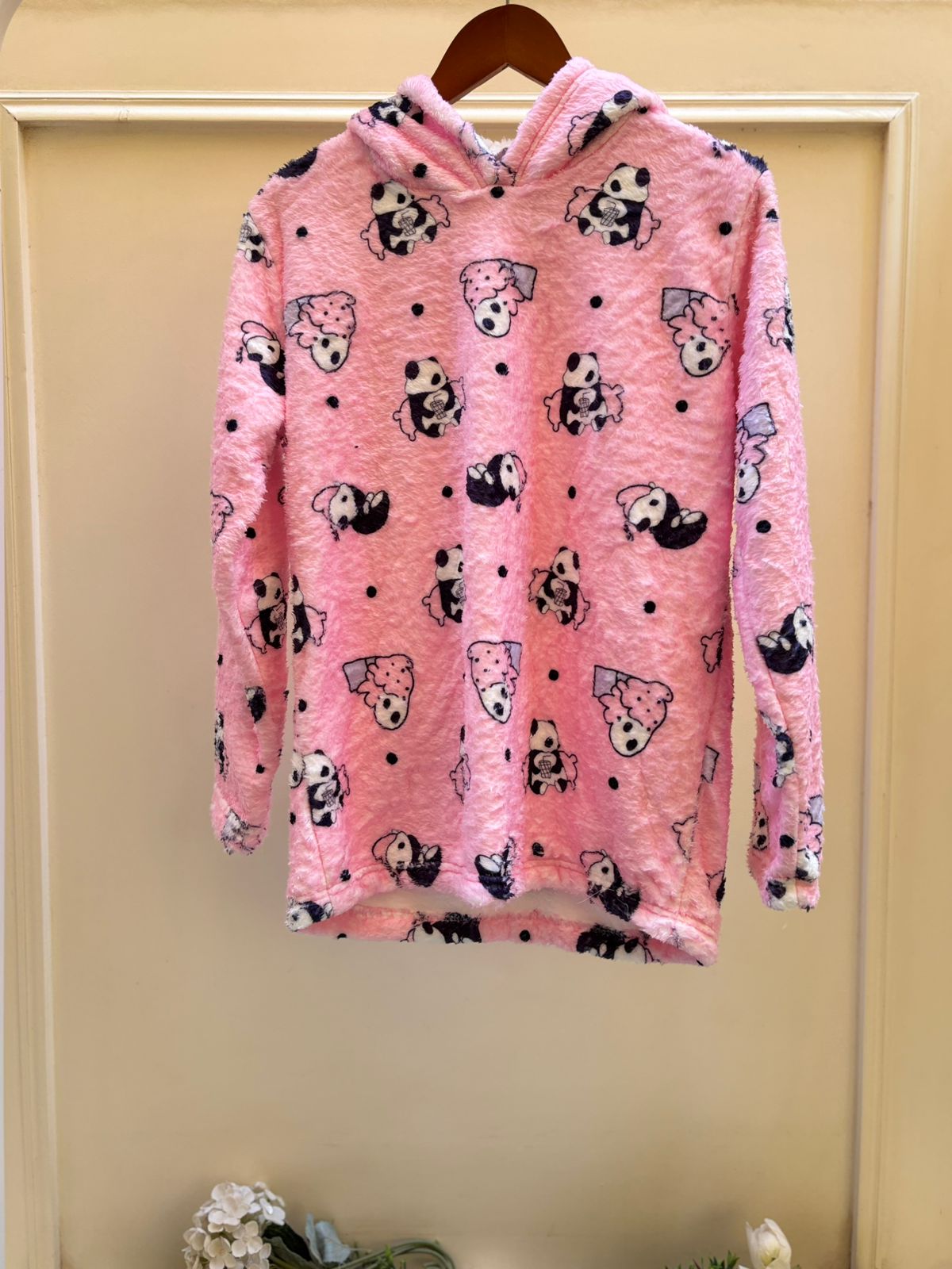 Pink Panda Polar Hoodie