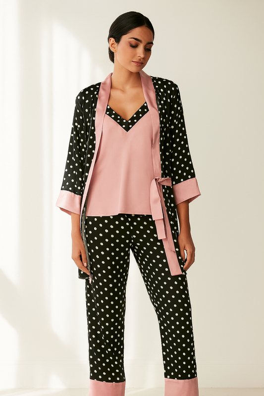 White Polka Dots Set