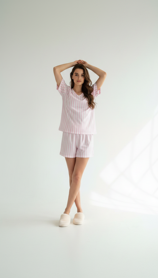 Stripes Serenity Shorts Set