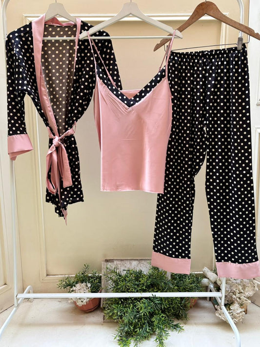 White Polka Dots Set