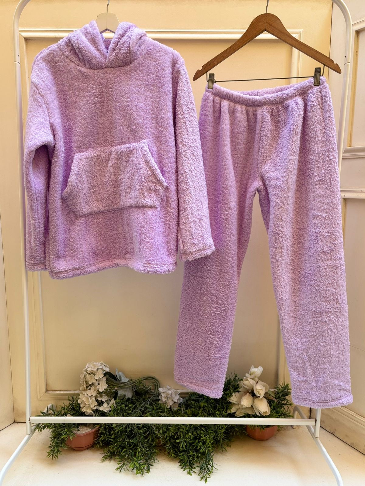 Lilac Fur Hooded Ser