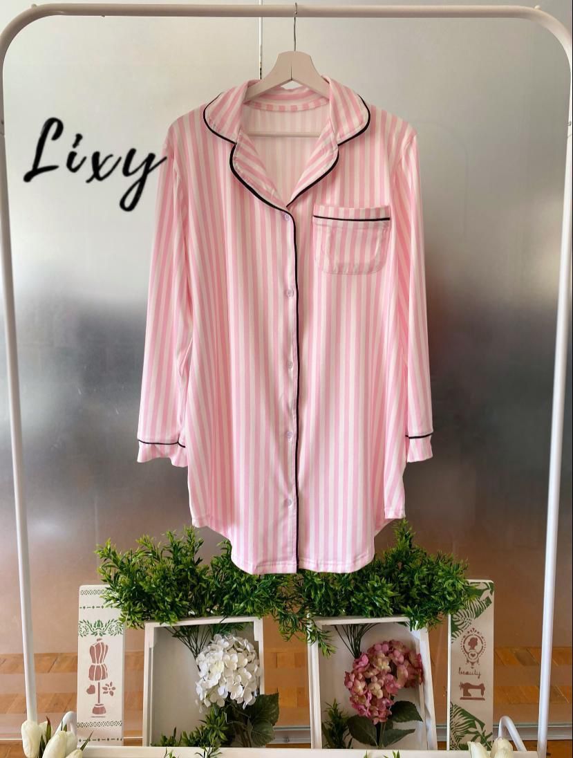 Pink Stipes Nightshirt