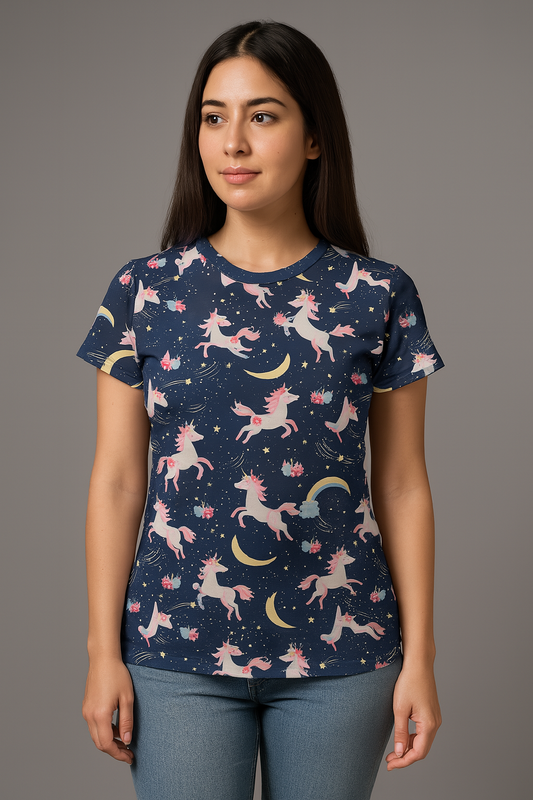 Navy Unicorn Tshirt