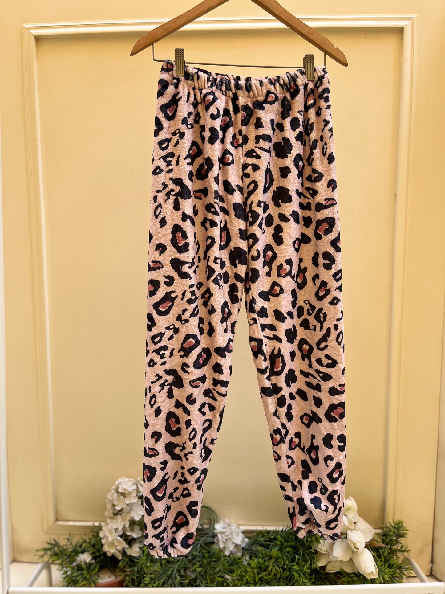 Pink Cheetah Polar Pants