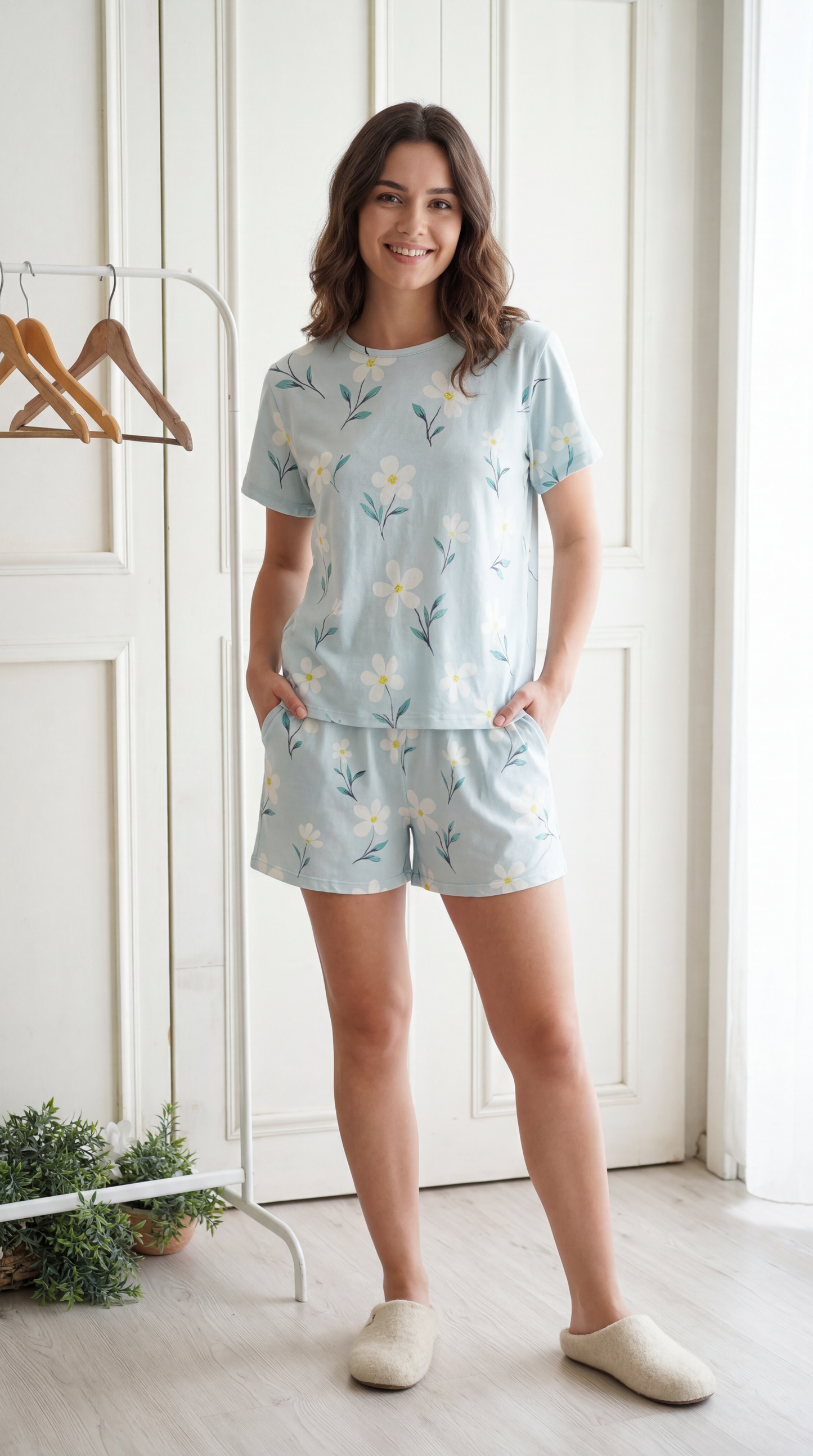Soft Mornings Shorts Set