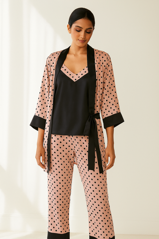 Polka Dots Robe Set