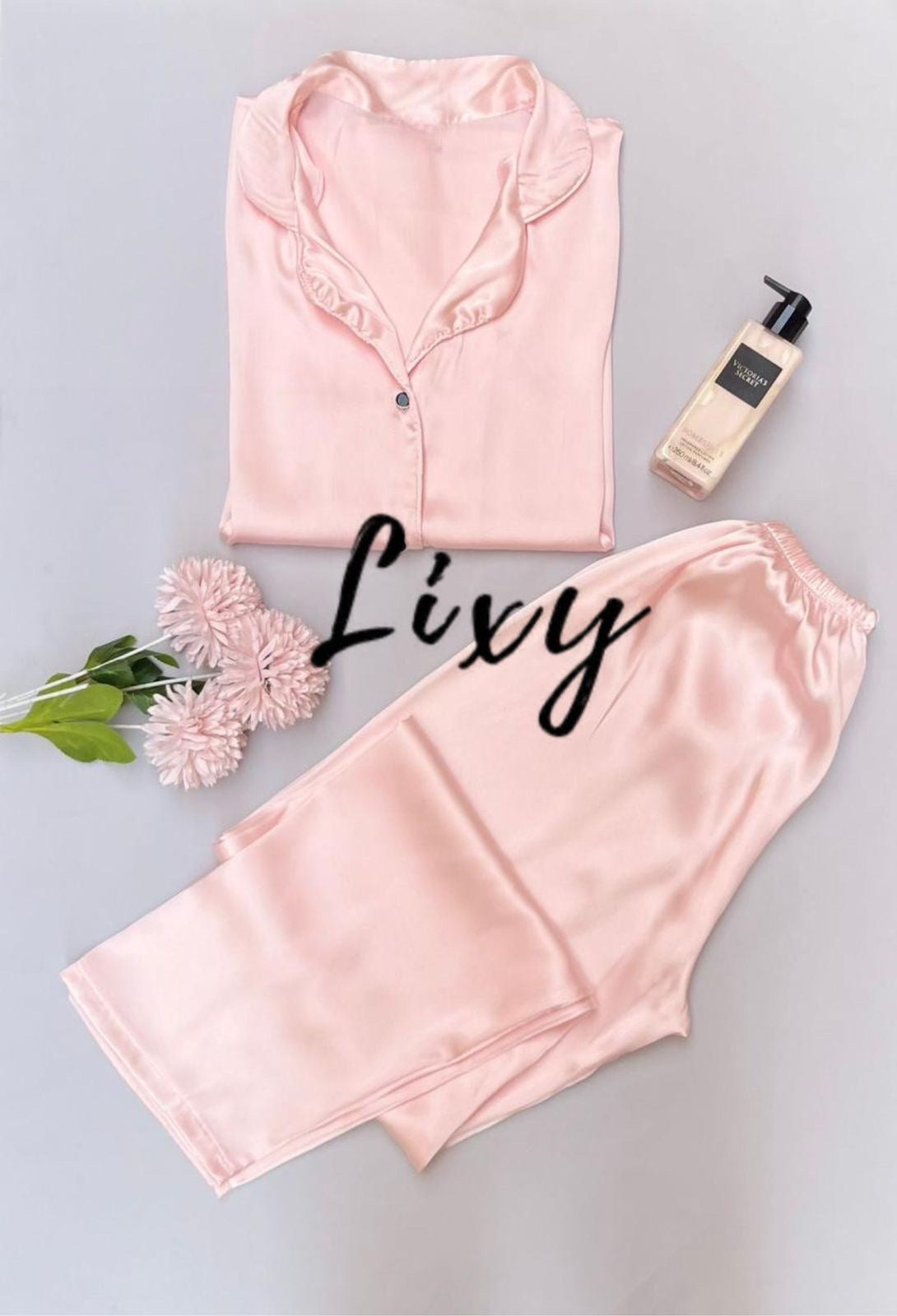 Rose Luxe Satin Set