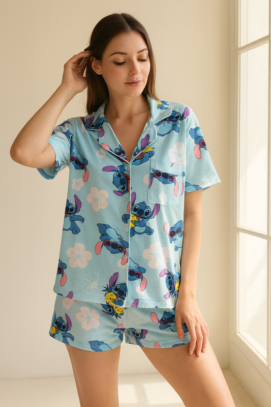 Stitch Shorts Set