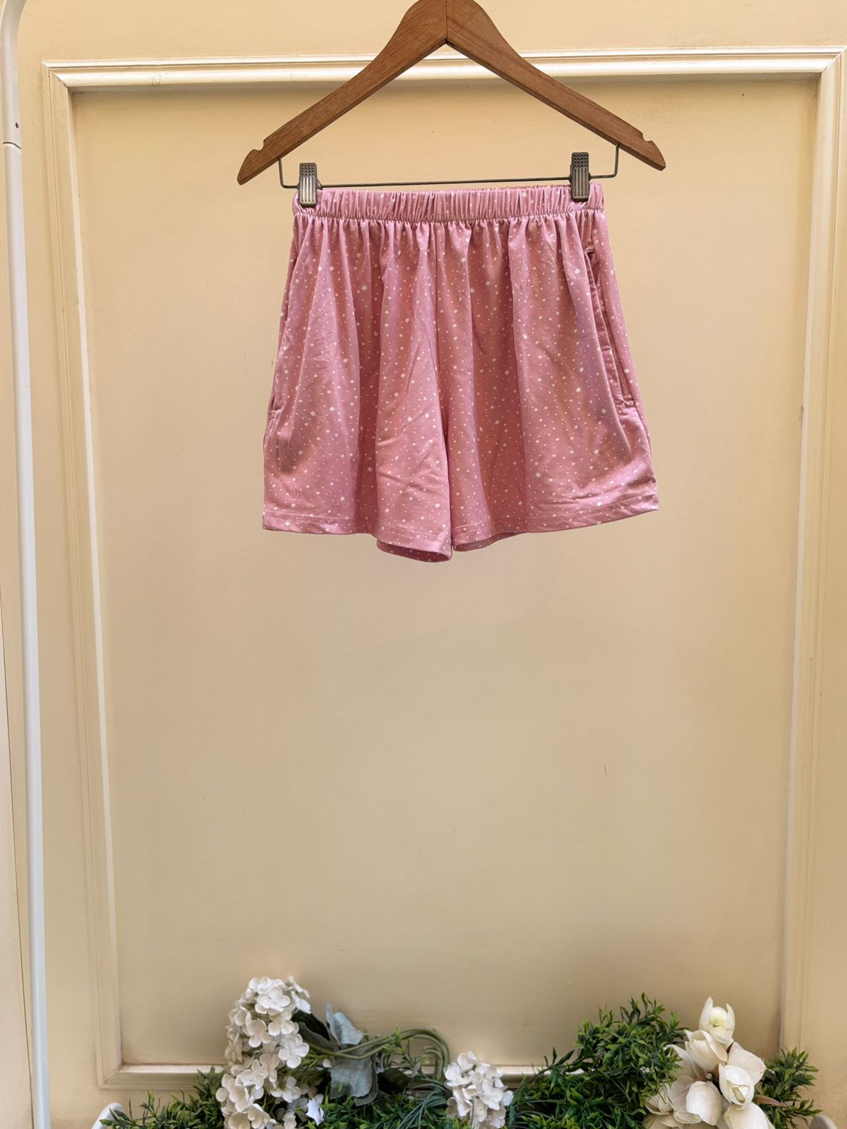 Cashmere Stars Cotton Shorts