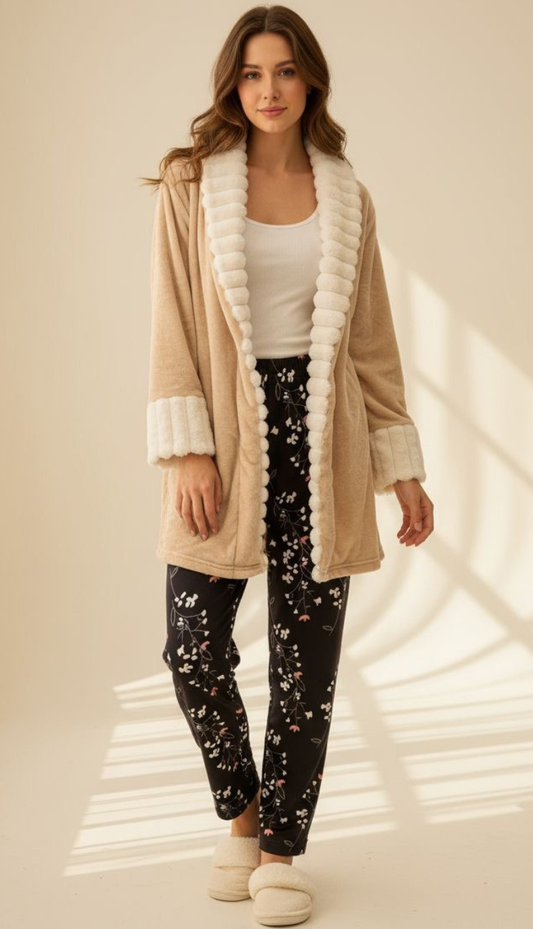 Beige Baby Flowers Set