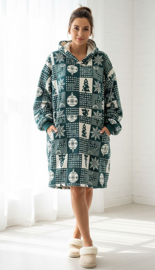 Green Christmas Blanket