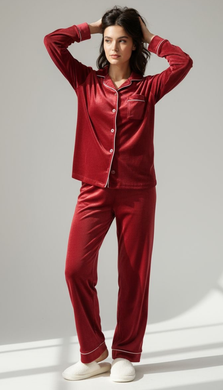 Cherry Velvet Nest Set