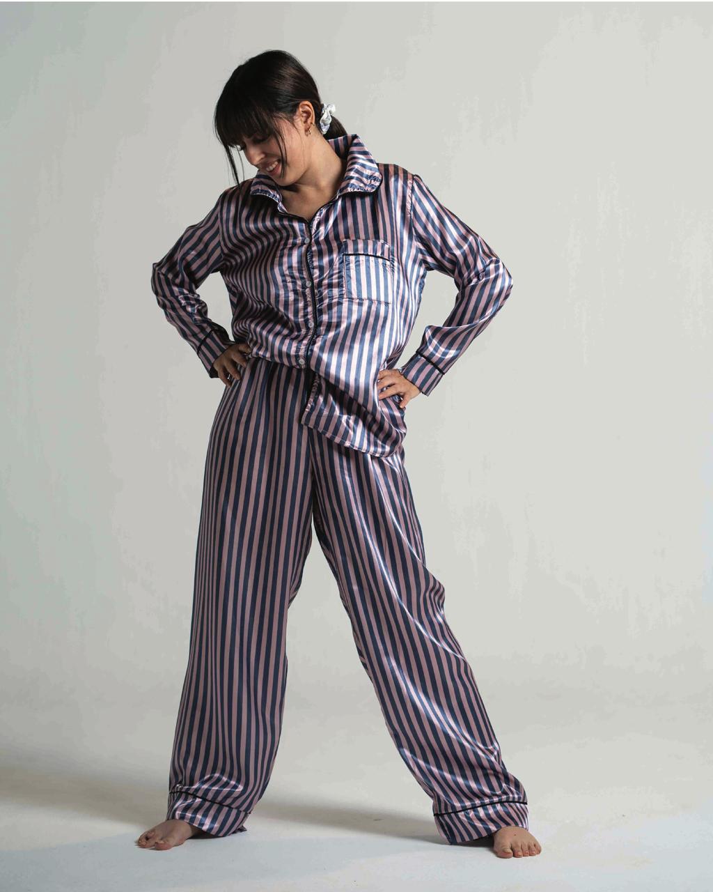 Rose Obsidian Satin Set