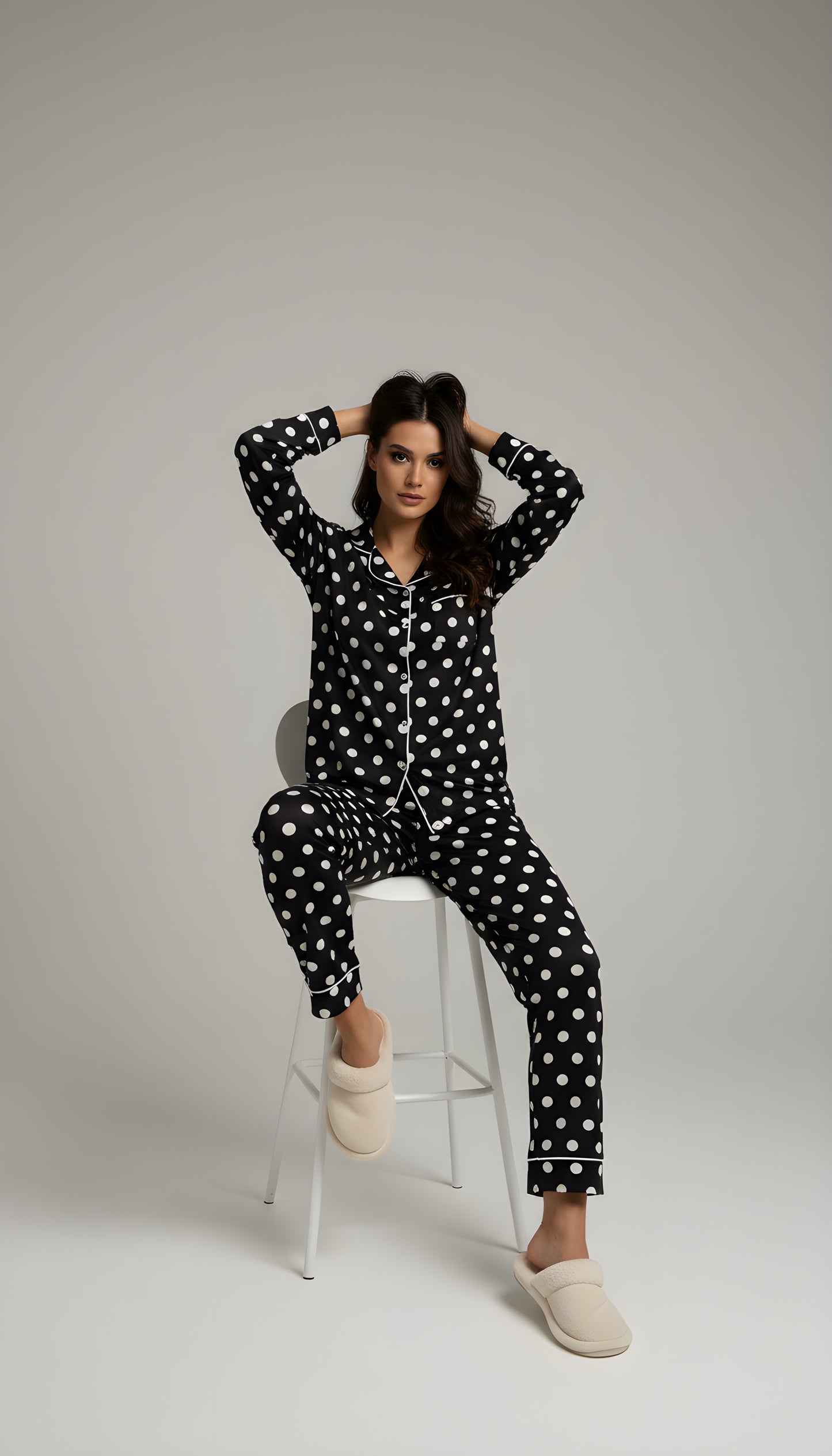 Black Polka Set