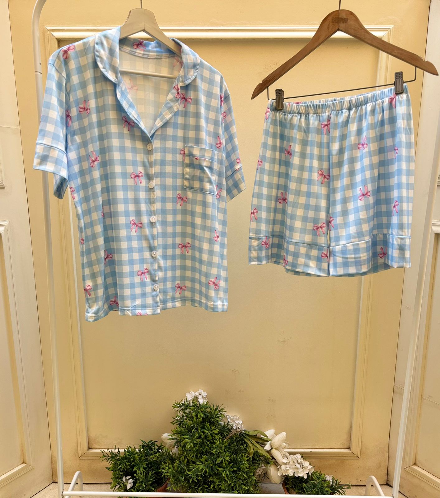 Bluebell Bow Shorts Set